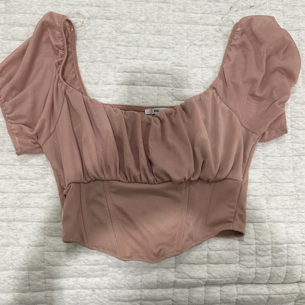 blush pink top 
Size M